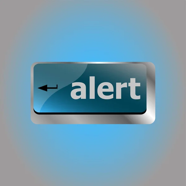 Computer Keyboard Button Attention Key Alert Business Background — Stock Photo, Image
