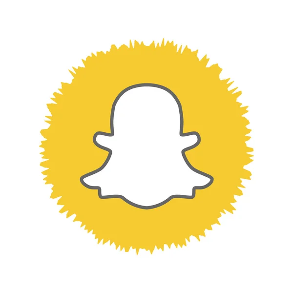 Snapchat Aplicación Una Popular Aplicación Redes Sociales Para Compartir Fotos — Foto de Stock