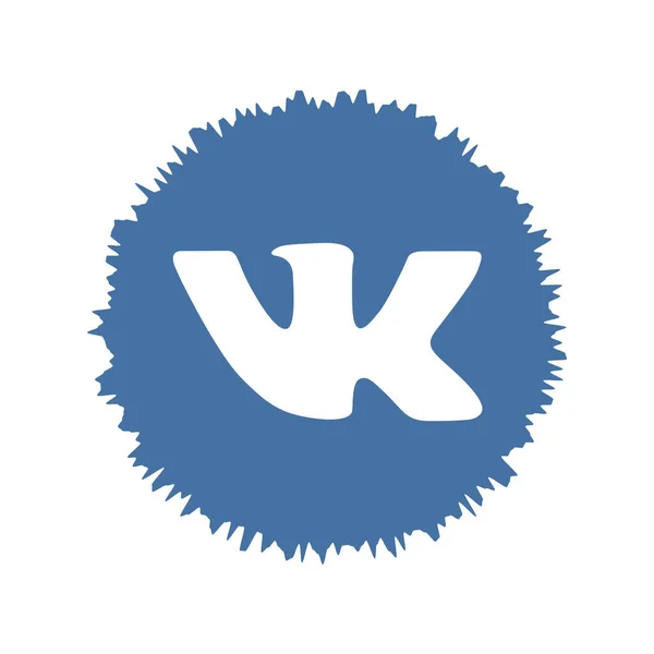 Logo Vkontakte Een Russische Sociale Media Netwerkwebsite Vkontakte App Kharkiv — Stockfoto