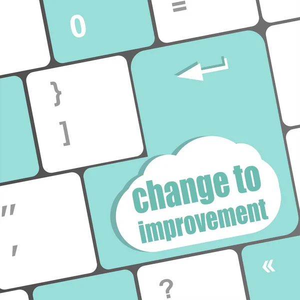 Improve Improvement Business Concept Key Keyboard — Stock Photo, Image
