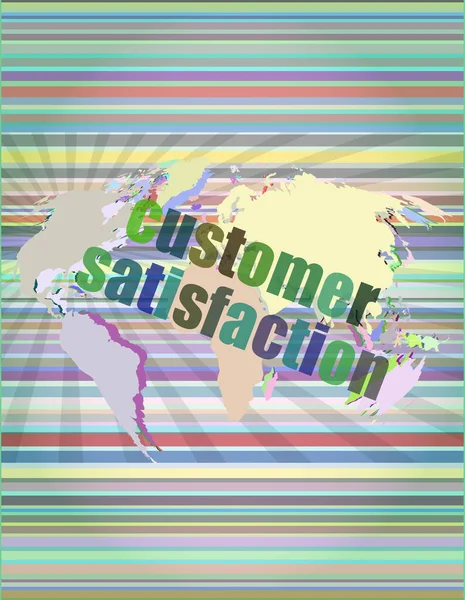 Marketing Concept Words Customer Satisfaction Digital Screen — Stock Photo, Image