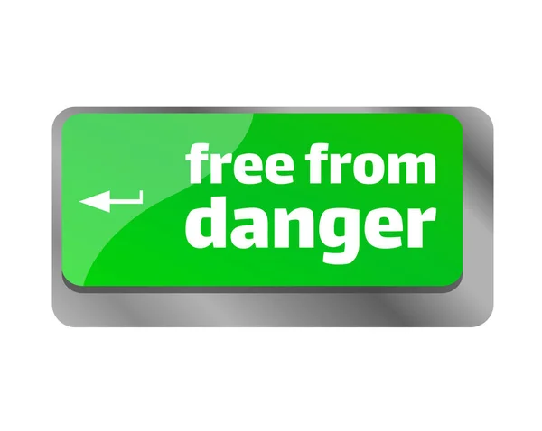 Free Danger Close Keyboard Enter Computer Key — Stock Photo, Image