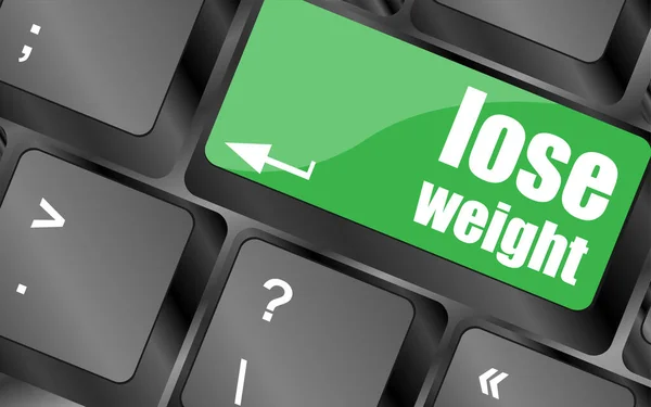 Lose Weight Keyboard Key Button — Stock Photo, Image