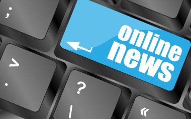 Bilgisayar klavyesindeki online haber sözcüğü