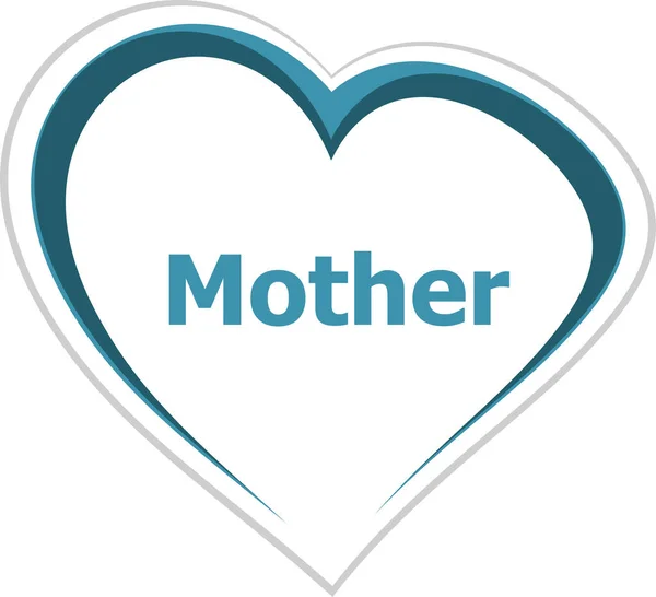 Text Mother Social Concept — Stock Photo, Image