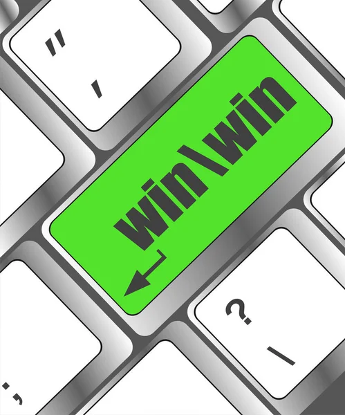 Win Enter Button Computer Keyboard Key — Stock Photo, Image