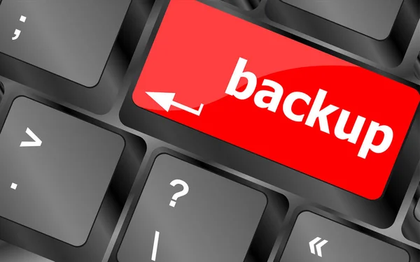 Back Computer Sleutel Voor Archivering Opslag — Stockfoto