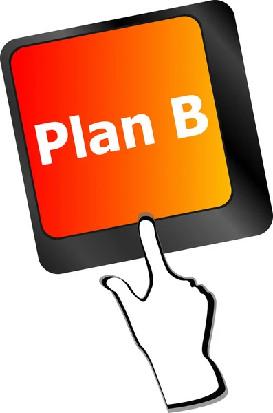 Plan Sleutel Computer Toetsenbord Business Concept — Stockfoto