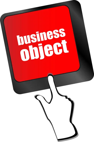Business Object Sociala Begrepp Datortangentbord Affärsidé — Stockfoto