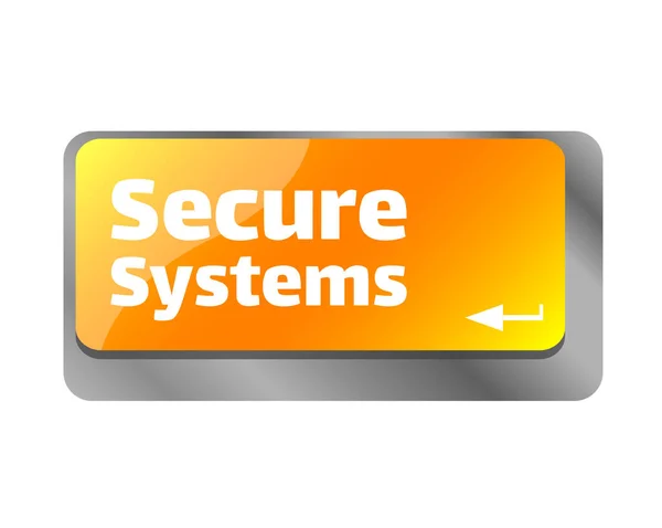 Secure Systems Close Keyboard Enter Computer Key — Stock Photo, Image
