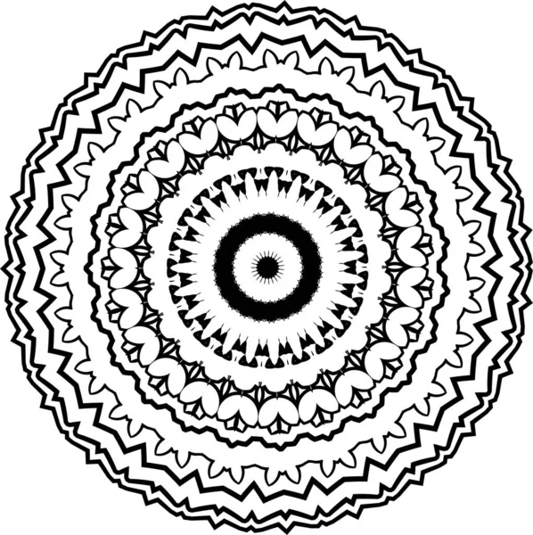 Mandala Para Tarjeta Felicitación Impresión Estuche Etc Patrón Abstracto Diwali — Vector de stock