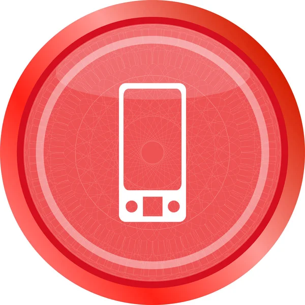 Multimedia Smart Phone Icon Button Graphic Design Element — Stock Photo, Image