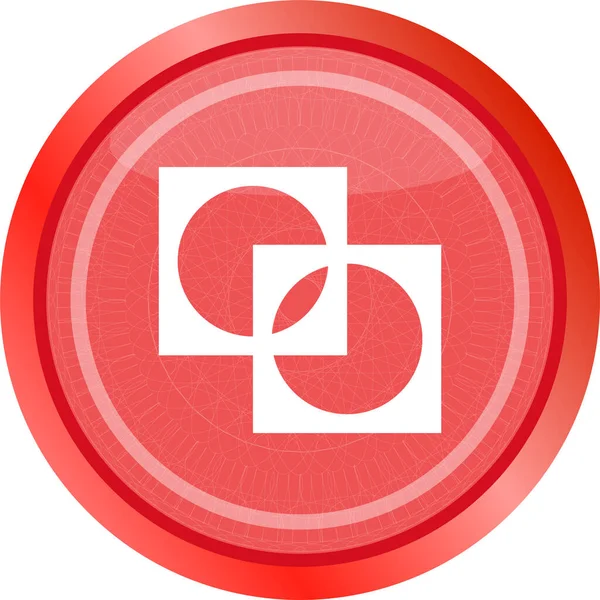 Ikona Aplikacji Abstrakcyjny Znak Przycisk Internetowy Izolowany Białym — Zdjęcie stockowe