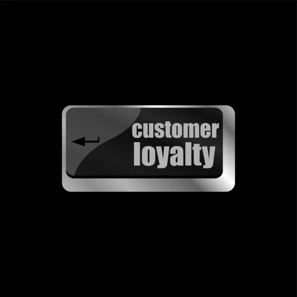 Button Keypad Key Customer Loyalty Word — Stock Photo, Image