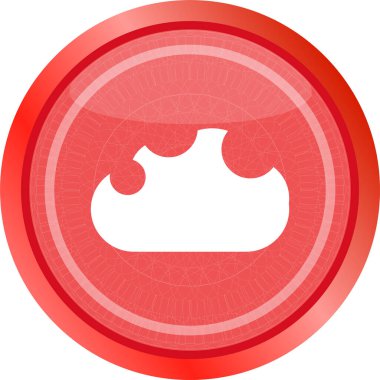 soyut bulut simgesi. Gönderme düğmesi. Sembolü yükle. Yuvarlak düğme