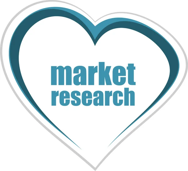 Text Marktforschung Geschäftskonzept — Stockfoto