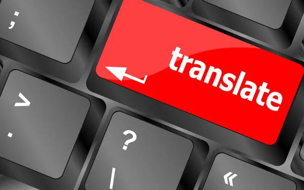 Translate Button Keyboard Keys — Stock Photo, Image