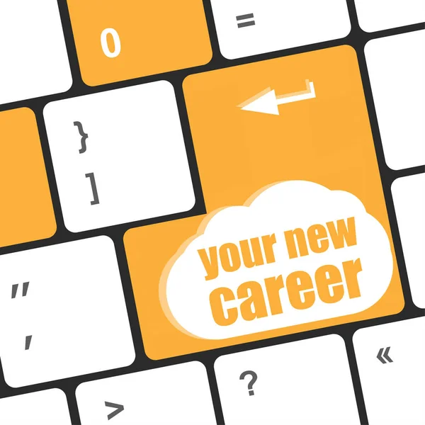 Your New Career Button Computer Keyboard Key — Stock Photo, Image