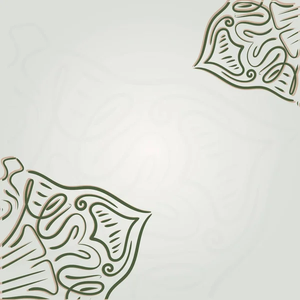 Trendy Mandala Ručně Kreslené Vektorové Pozadí Abstraktní Vzor Karta Diwali — Stockový vektor