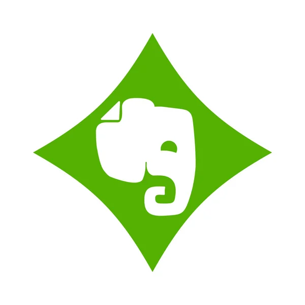 Evernote Ist Eine App Zum Organisieren Notieren Und Archivieren Evernote — Stockfoto