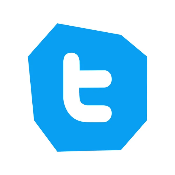 Twitter Logo Witte Achtergrond Twitter Een Sociale Netwerk Microblogdienst Kharkiv — Stockfoto