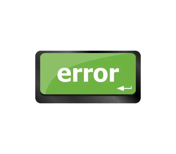Teclas Teclado Erro Botão Close Conceito Internet — Fotografia de Stock