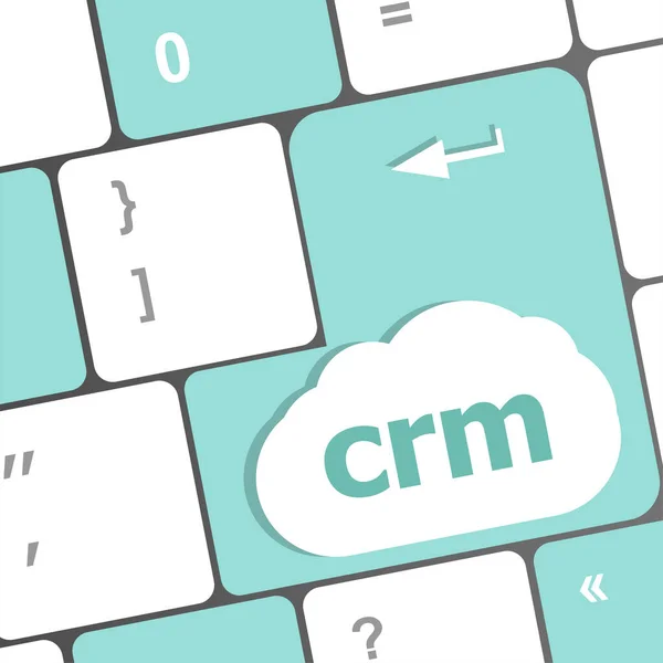 Crm 키보드 열쇠입니다 컴퓨터 — 스톡 사진