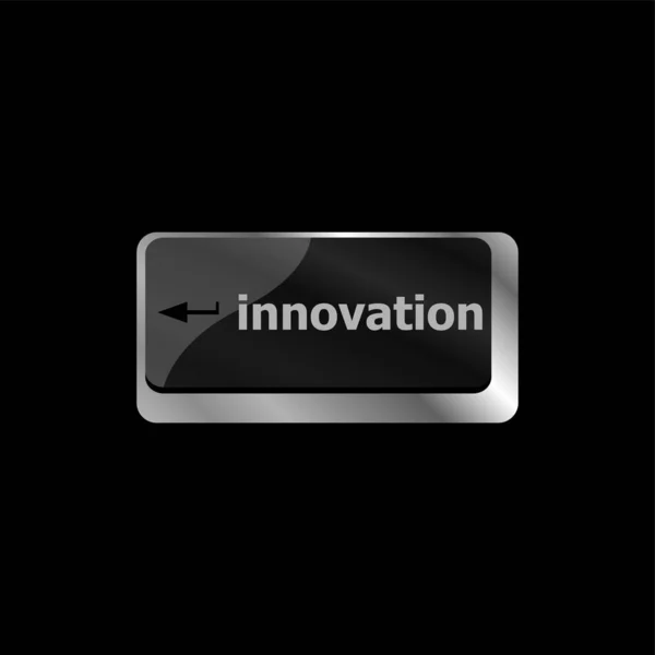 Dator Tangentbord Nycklar Med Ordet Innovation Det — Stockfoto