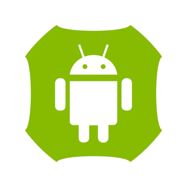 Android标志 Android是智能手机 平板电脑和移动平台的操作系统 Android应用 乌克兰哈尔科夫 2020年10月 — 图库照片