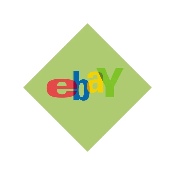 Logotipo Ebay Ebay Uma Empresa Americana Commerce Fornecer Serviços Vendas — Fotografia de Stock