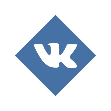 VK logosu. Vkontakte, Rus sosyal medya ve ağ sitesidir. VK Vkontakte uygulaması. Kharkiv, Ukrayna - Ekim 2020