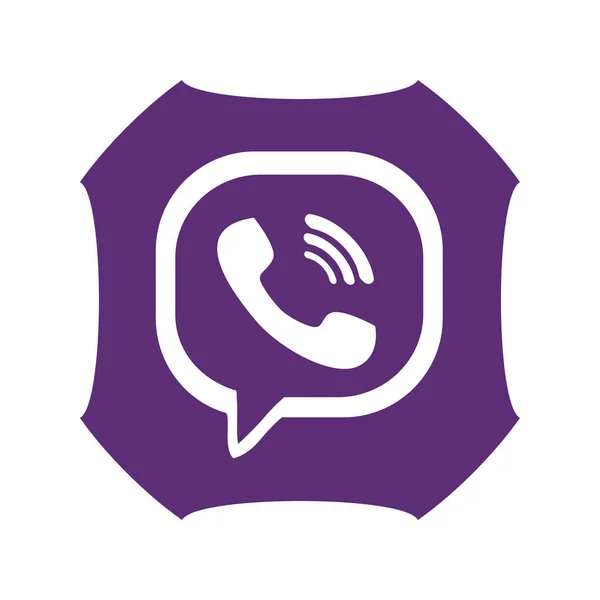 Logo Viber Viber Una Popular Aplicación Mensajería Instantánea Voz Sobre —  Fotos de Stock