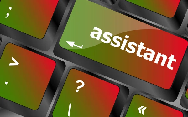 Assistant Word Keyboard Key Notebook Computer — Stock Photo, Image