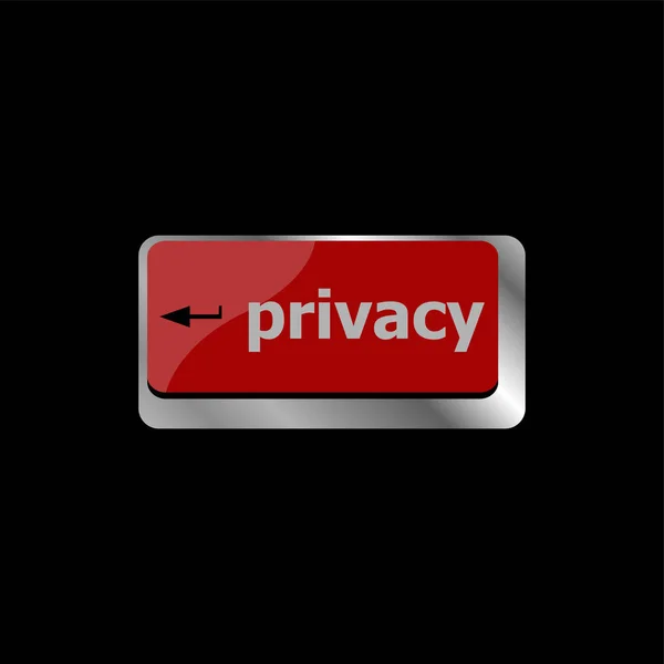 Tastiera Con Testo Privacy Sulla Tastiera Concetto Sicurezza — Foto Stock