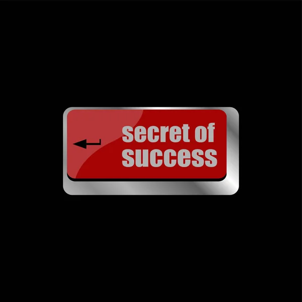 Bilgisayar Klavyesindeki Başarı Düğmesinin Sırrı — Stok fotoğraf