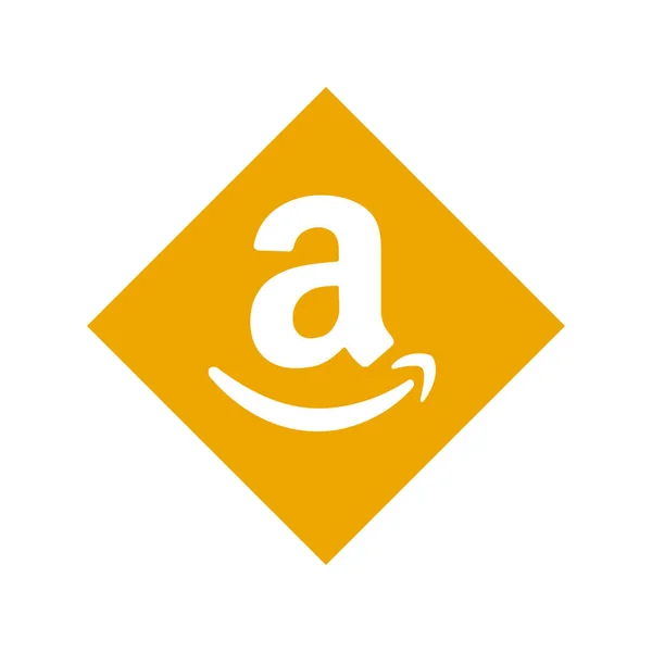 Amazon Logó Amazon Ikon Alkalmazás Logó Amazon Amerikai Nemzetközi Elektronikus — Stock Fotó
