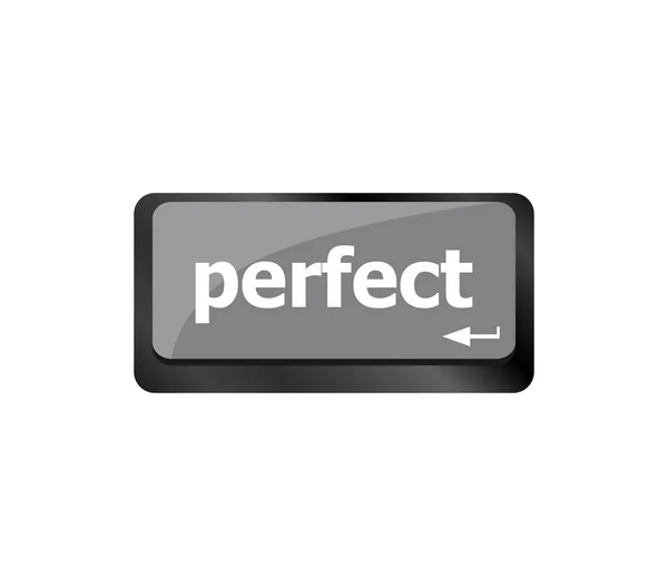 Perfect Word Keyboard Computer Key Button — стоковое фото