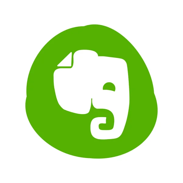 Evernote Ist Eine App Zum Organisieren Notieren Und Archivieren Evernote — Stockfoto