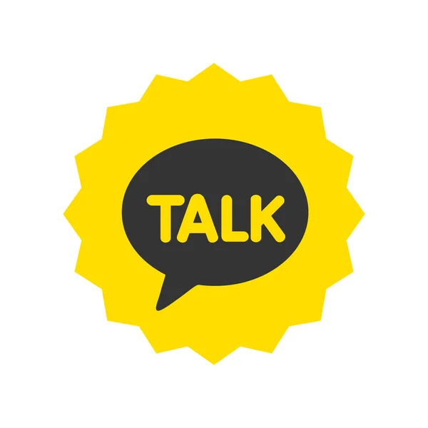 Nachrichten App Kakaotalk Logo Kakaotalk App Auf Der Google Play — Stockfoto