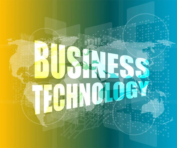 Ledningskoncept Affärsteknologiska Ord Digital Skärm — Stockfoto