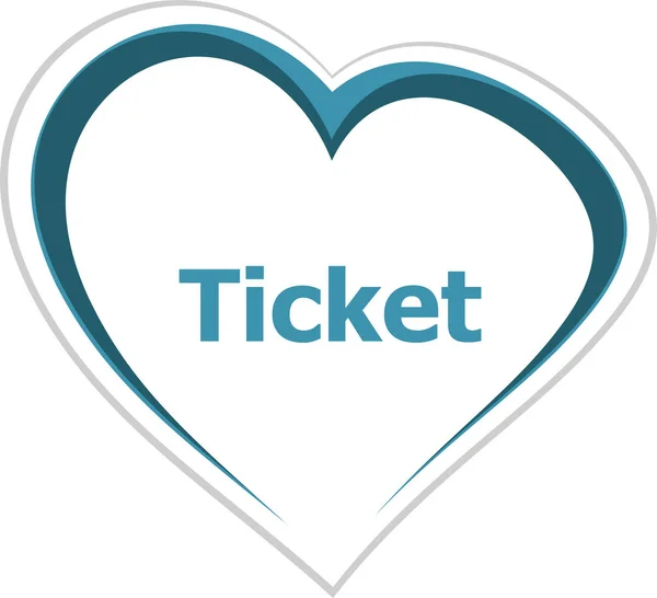 Text Ticket Business Concept — Stock Photo, Image