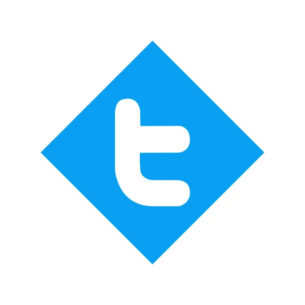 Twitter Logo Bílém Pozadí Twitter Služba Sociálních Sítí Mikroblogování Charkov — Stock fotografie