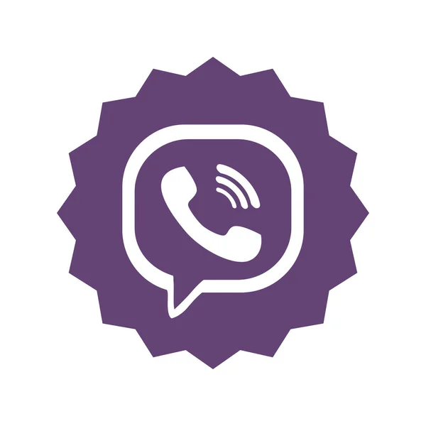 Logo Vibera Viber Jest Popularnym Komunikatorem Głosem Przez Aplikację Aplikacja — Zdjęcie stockowe