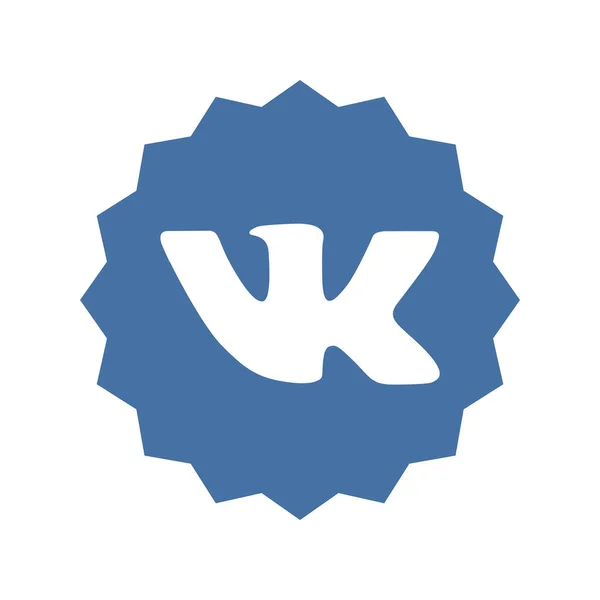 Logo Vkontakte Een Russische Sociale Media Netwerkwebsite Vkontakte App Kharkiv — Stockfoto