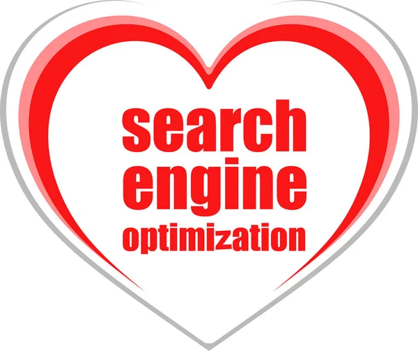 Search Engine Optimization Text Information Concept — Stock Photo, Image