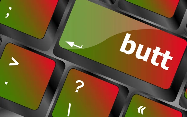 Butt Button Computer Keyboard Key — Stock Photo, Image