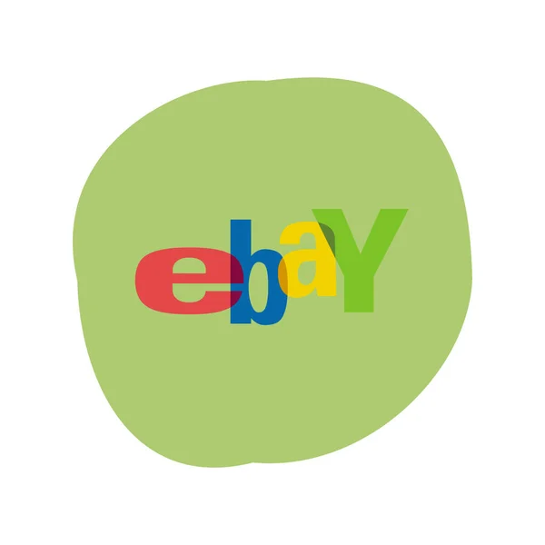 Ebay Logo Ebay American Corporation Commerce Company Providing Sales Services — Stock Photo, Image