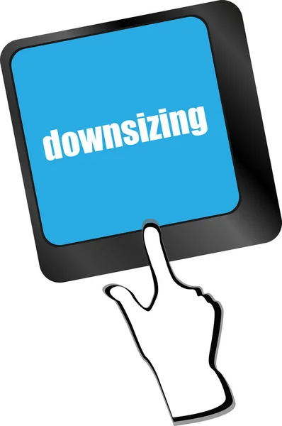 Cloud Icon Downsizing Word Computer Keyboard Key — Stock Photo, Image