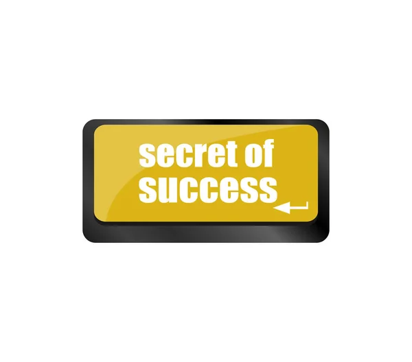 Bilgisayar Klavyesindeki Başarı Düğmesinin Sırrı — Stok fotoğraf