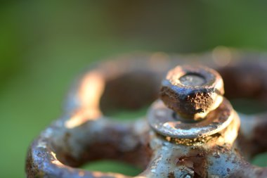 su için eski vinçler yakın çekim